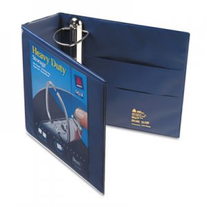 Avery 79804 Heavy-Duty View Binder w/Locking 1-Touch EZD Rings, 4" Cap, Navy Blue AVE79804