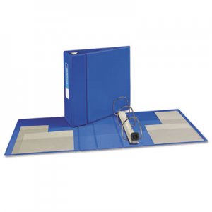 Avery 79884 Heavy-Duty Binder with One Touch EZD Rings, 11 x 8 1/2, 4" Capacity, Blue AVE79884