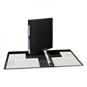Avery 79990 Heavy-Duty Binder with One Touch EZD Rings, 11 x 8 1/2, 1" Capacity, Black AVE79990