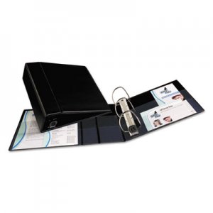 Avery 79984 Heavy-Duty Binder with One Touch EZD Rings, 11 x 8 1/2, 4" Capacity, Black AVE79984