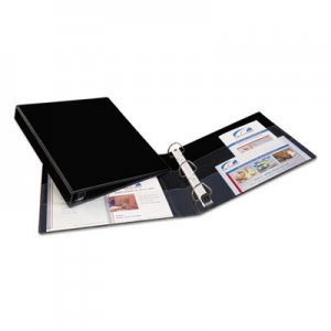 Avery 79989 Heavy-Duty Binder with One Touch EZD Rings, 11 x 8 1/2, 1" Capacity, Black AVE79989
