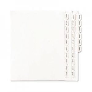 Avery 82105 Allstate-Style Legal Exhibit Index Dividers, 25-Tab, Exhibit A-Z, Letter, White AVE82105