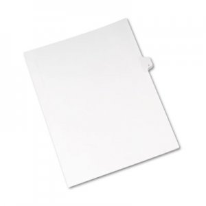 Avery 82172 Allstate-Style Legal Exhibit Side Tab Divider, Title: J, Letter, White, 25/Pack AVE82172