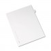 Avery 82184 Allstate-Style Legal Exhibit Side Tab Divider, Title: V, Letter, White, 25/Pack AVE82184