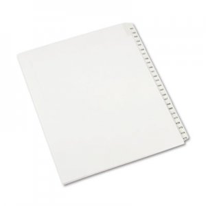 Avery 82189 Allstate-Style Legal Exhibit Side Tab Dividers, 25-Tab,151-175, Letter, White AVE82189