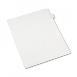 Avery 82203 Allstate-Style Legal Exhibit Side Tab Divider, Title: 5, Letter, White, 25/Pack AVE82203