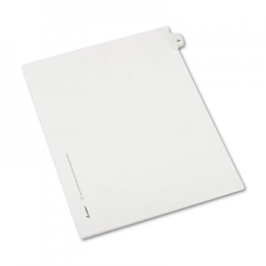 Avery 82222 Allstate-Style Legal Exhibit Side Tab Divider, Title: 24, Letter, White, 25/Pack AVE82222