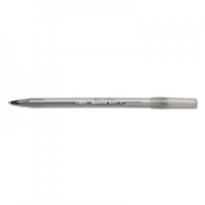 BIC BICGSF11BK Round Stic Xtra Precision & Xtra Life Ballpoint Pen, Black Ink, .8mm, Fine, DZ GSF11-BK