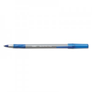 BIC BICGSMG11BE Round Stic Grip Xtra Comfort Ballpoint Pen, Blue Ink, 1.2mm, Medium, Dozen GSMG11-BE