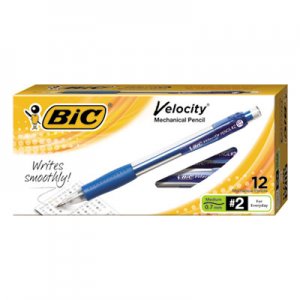 BIC BICMV711BK Velocity Original Mechanical Pencil, .7mm, Blue MV711-BK