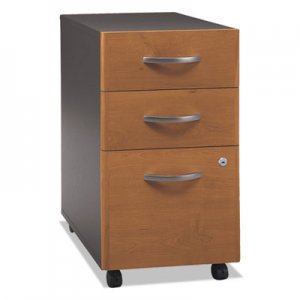 Bush WC72453SU Series C Collection Three-Drawer Mobile Pedestal (Assembled), Natural Cherry BSHWC72453SU