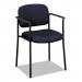 basyx VL616VA90 VL616 Series Stacking Guest Chair with Arms, Navy Fabric BSXVL616VA90