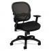 basyx VL712MM10 VL712 Series Mid-Back Swivel/Tilt Work Chair, Black Mesh BSXVL712MM10