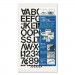 Chartpak 01030 Press-On Vinyl Letters & Numbers, Self Adhesive, Black, 1"h, 88/Pack CHA01030