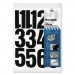 Chartpak 01193 Press-On Vinyl Numbers, Self Adhesive, Black, 4"h, 23/Pack CHA01193
