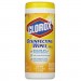 Clorox 01594CT Disinfecting Wipes, 7 x 8, Citrus Blend, 35/Canister, 12/Carton CLO01594CT