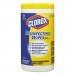 Clorox 15948CT Disinfecting Wipes, 7 x 8, Lemon Fresh, 75/Canister, 6/Carton CLO15948CT