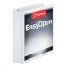 Cardinal 10320 Easy-Open ClearVue Extra-Wide Locking Slant-D Binder, 2" Cap, 11 x 8 1/2, White CRD10320