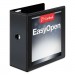 Cardinal 10351 Easy-Open ClearVue Extra-Wide Locking Slant-D Binder, 5" Cap, 11 x 8 1/2, Black CRD10351