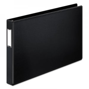 Cardinal 12112 Premier Easy Open 11 x 17 Locking Slant-D Ring Binder, 1" Cap, Black CRD12112