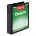 Cardinal 26311 XtraLife ClearVue Non-Stick Locking Slant-D Binder, 1.5" Cap, 11 x 8 1/2, Black CRD26311