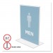 deflecto 69101 Stand-Up Double-Sided Sign Holder, Plastic, 5 x 7, Clear DEF69101