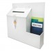 deflecto 79803 Plastic Suggestion Box with Locking Top, 13 3/4 x 3 5/8 x 13, White DEF79803