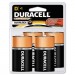 Duracell MN1300R4Z CopperTop Alkaline Batteries with Duralock Power Preserve Technology, D, 4/Pk DURMN1300R4Z