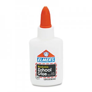 Elmer's E301 Washable School Glue, 1.25 oz, Liquid EPIE301