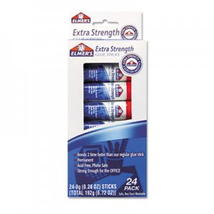 Elmer's E554 Extra-Strength Office Glue Sticks, 0.28 oz, 24/Pack EPIE554
