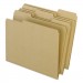 Pendaflex PFX04342 Earthwise by Pendaflex Recycled File Folders, 1/3 Top Tab, Ltr, Natural, 100/BX
