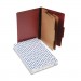 Pendaflex 2257R Six-Section Pressboard Folders, Legal, Red, 10/Box PFX2257R