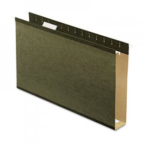 Pendaflex 4153X2 Reinforced 2" Extra Capacity Hanging Folders, Legal, Standard Green, 25/Box PFX4153X2