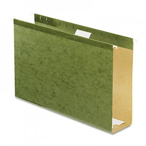 Pendaflex 4153X3 Reinforced 3" Extra Capacity Hanging Folders, Legal, Standard Green, 25/Box PFX4153X3