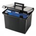Pendaflex 41742 Portafile File Storage Box, Letter, Plastic, 11 x 14 x 11-1/8, Black PFX41742