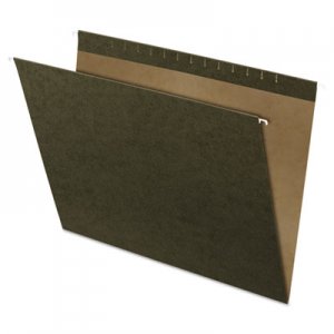 Pendaflex 4158 X-Ray Hanging File Folders, No Tabs, Standard Green, 25/Box PFX4158