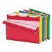 Pendaflex 42621 Colored Reinforced Hanging Folders, 1/3 Tab, Letter, Asst, 25/Box PFX42621