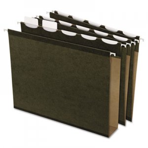 Pendaflex 42701 Ready-Tab Hanging File Folders, 2" Capacity, 1/5 Tab, Letter, Green, 20/Box PFX42701