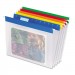 Pendaflex 55708 EasyView Poly Hanging File Folders, 1/5 Tab, Letter, Assorted Colors, 25/Box PFX55708