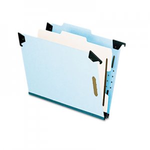 Pendaflex 59251 Pressboard Hanging Classi-Folder, 1 Divider/4-Sections, Letter, Blue PFX59251