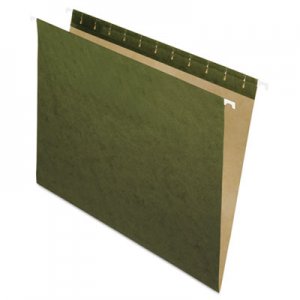 Pendaflex 81600 Hanging File Folders, Untabbed, Letter, Standard Green, 25/Box PFX81600