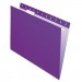 Pendaflex 81611 Essentials Colored Hanging Folders, 1/5 Tab, Letter, Violet, 25/Box PFX81611