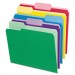 Pendaflex 84370 File Folders with Erasable Tabs, 1/3 Cut Top Tab, Letter, Assorted, 30/Pack PFX84370
