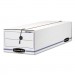 Bankers Box 00022 LIBERTY Storage Box, Record Form, 9 1/2 x 23 1/4 x 6, White/Blue, 12