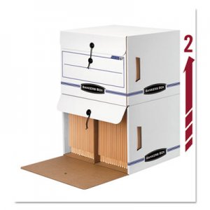 Bankers Box 00061 Side-Tab File Storage Box, Letter, 15-1/4 x 13-1/2 x 10-3/4