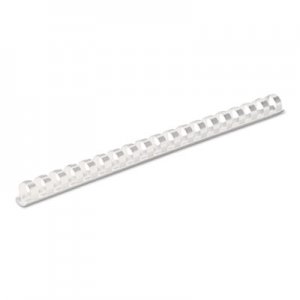 Fellowes 52372 Plastic Comb Bindings, 1/2" Diameter, 90 Sheet Capacity, White, 100 Combs/Pack FEL52372