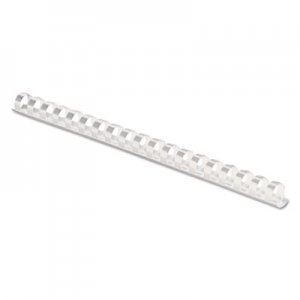 Fellowes 52371 Plastic Comb Bindings, 3/8" Diameter, 55 Sheet Capacity, White, 100 Combs/Pack FEL52371