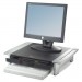 Fellowes 8031101 Standard Monitor Riser, 19 7/8 x 14 1/16 x 6 1/2, Black/Silver FEL8031101