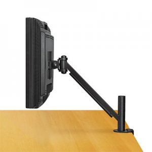 Fellowes 8038201 Desk-Mount Arm for Flat Panel Monitor, 14 1/2 x 4 3/4 x 24, Black FEL8038201
