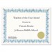 Geographics 39087 Award Certificates w/Gold Seals, 8-1/2 x 11, Unique Blue Border, 25/Pack GEO39087